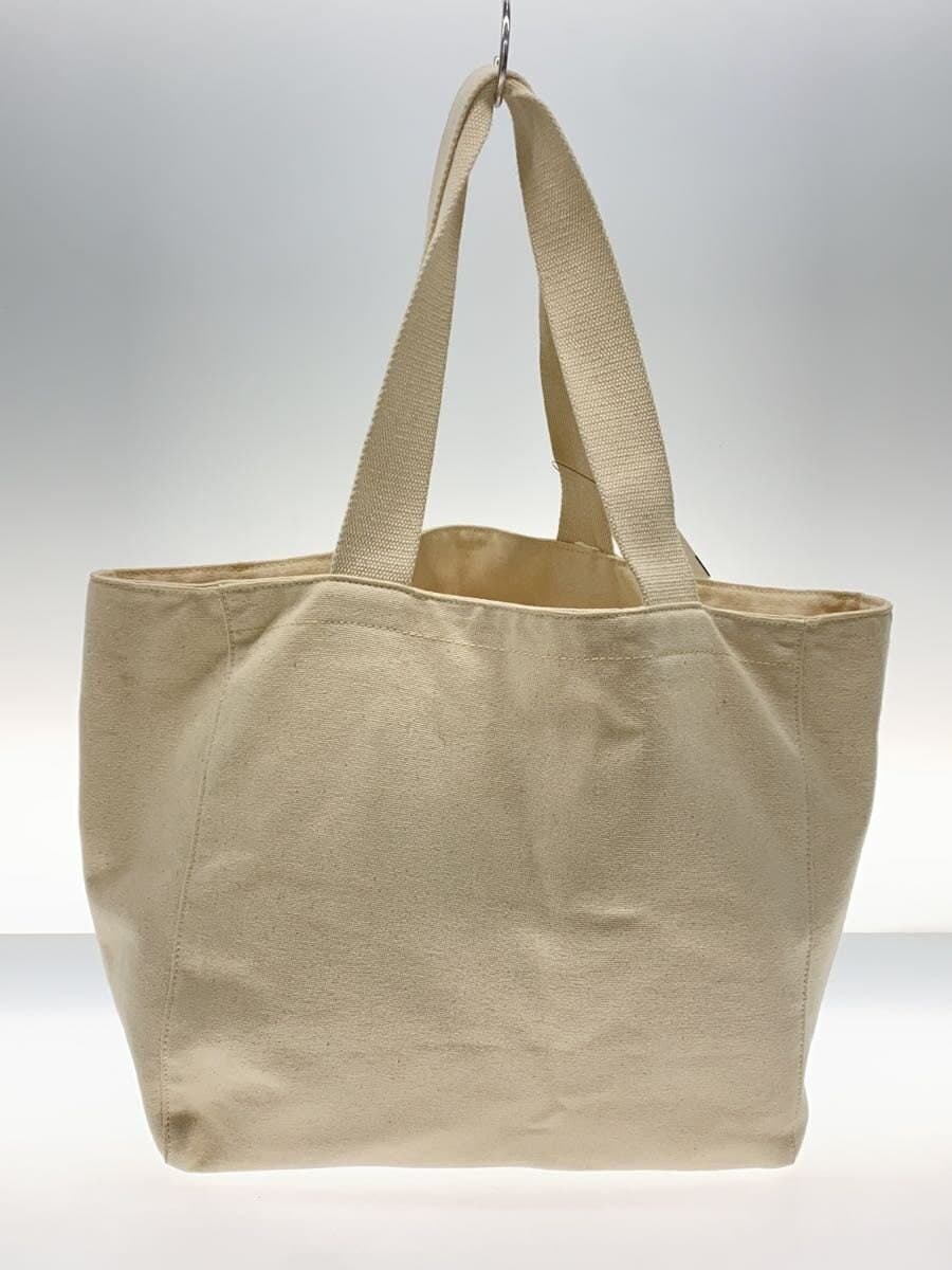 agnes b. Tote Bag Canvas WHT G003-01 3