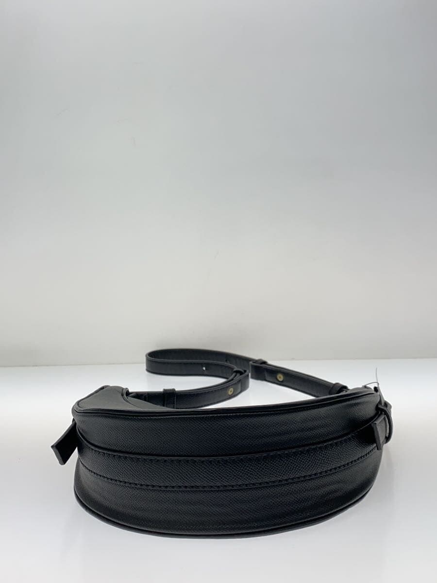 POLENE Number Dix Shoulder Bag Leather BLK 4