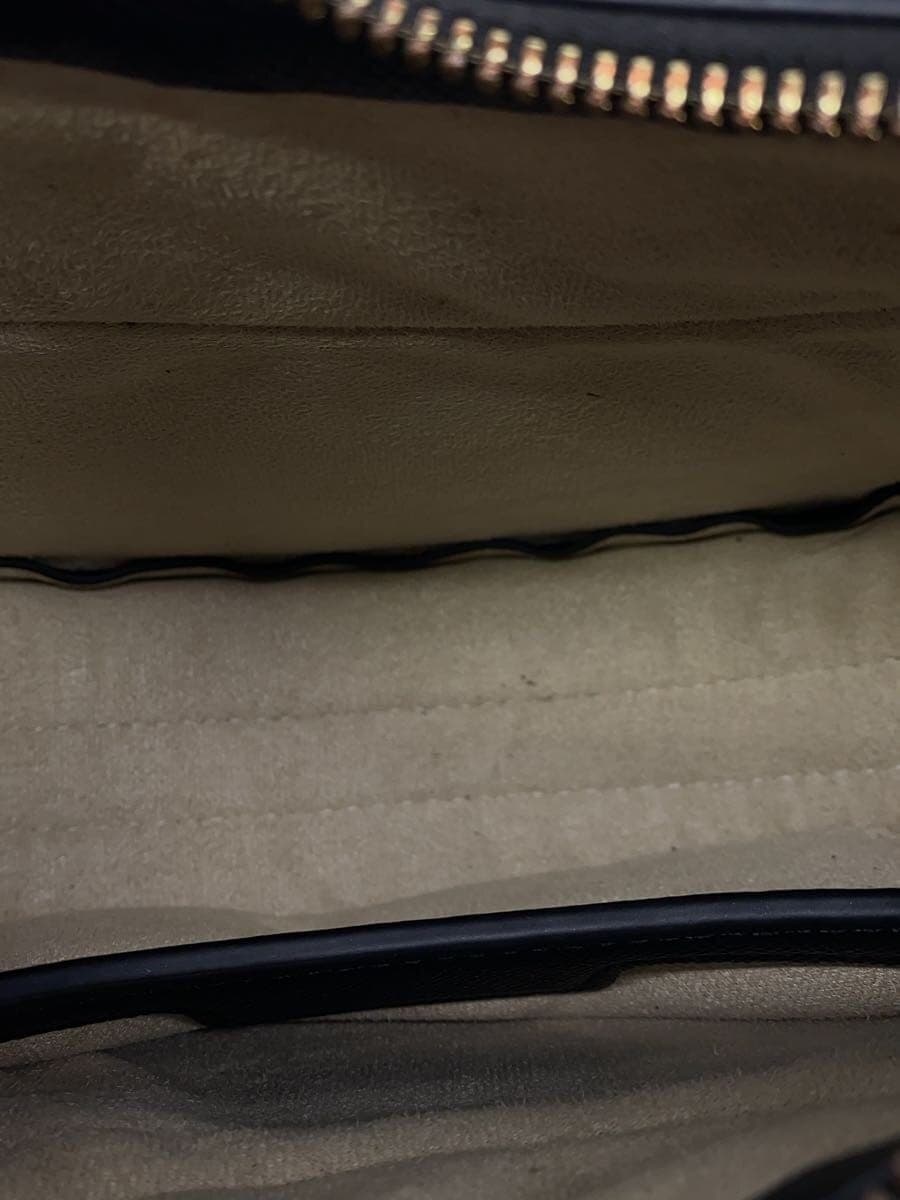 POLENE Number Dix Shoulder Bag Leather BLK 6