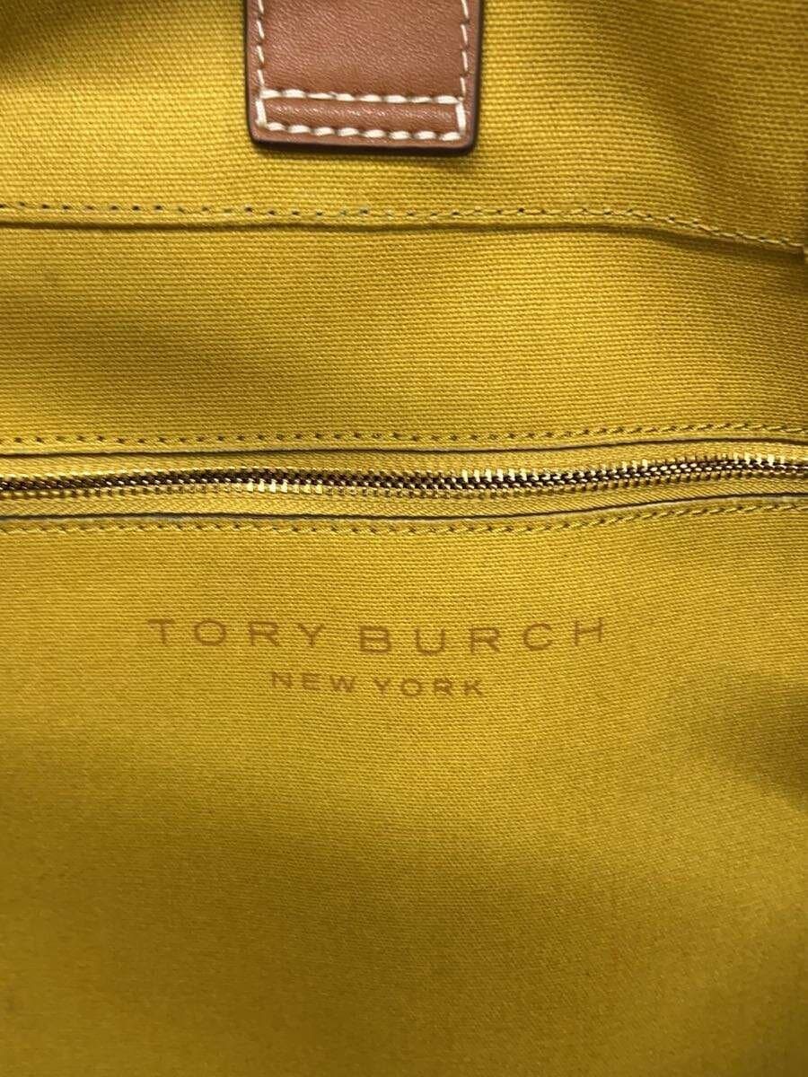 TORY BURCH Tote Bag Canvas CML All Over Pattern 10008684 5