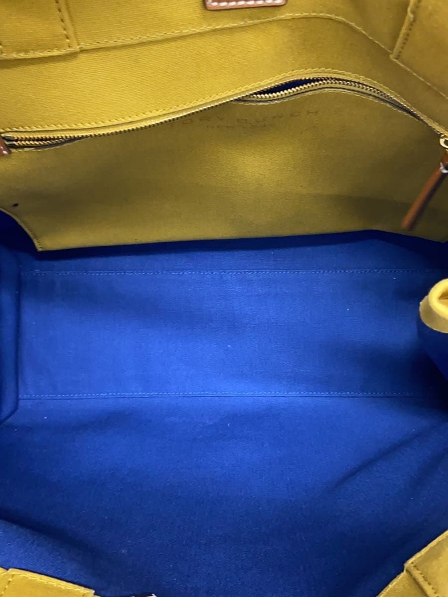 TORY BURCH Tote Bag Canvas CML All Over Pattern 10008684 6