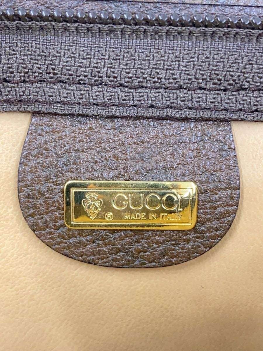 GUCCI Second Bag Leather BRW All Over Pattern 0141156063 5