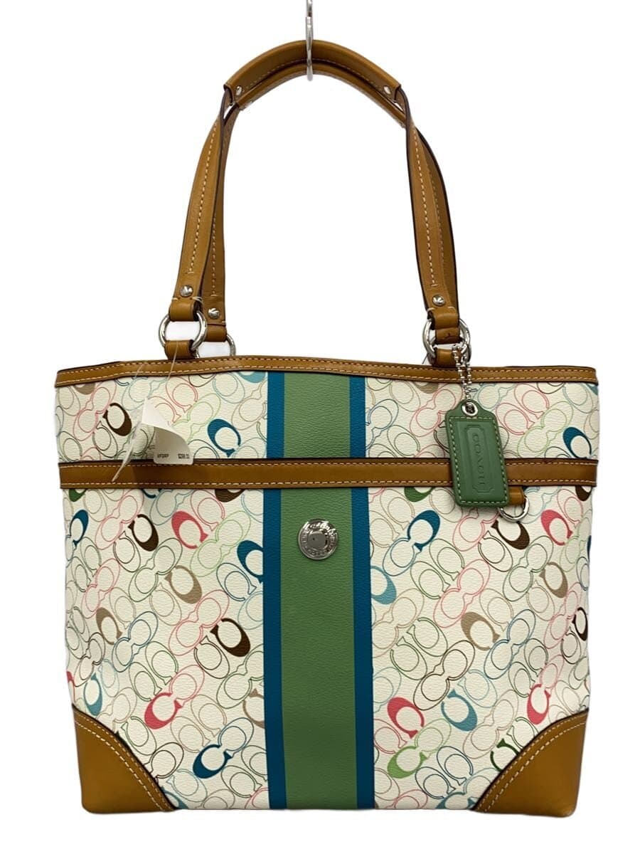 COACH Handbag Leather WHT