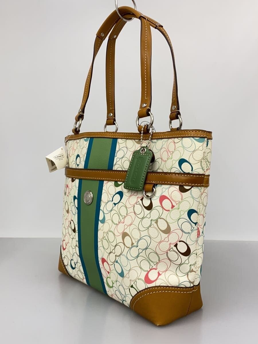 COACH Handbag Leather WHT 2