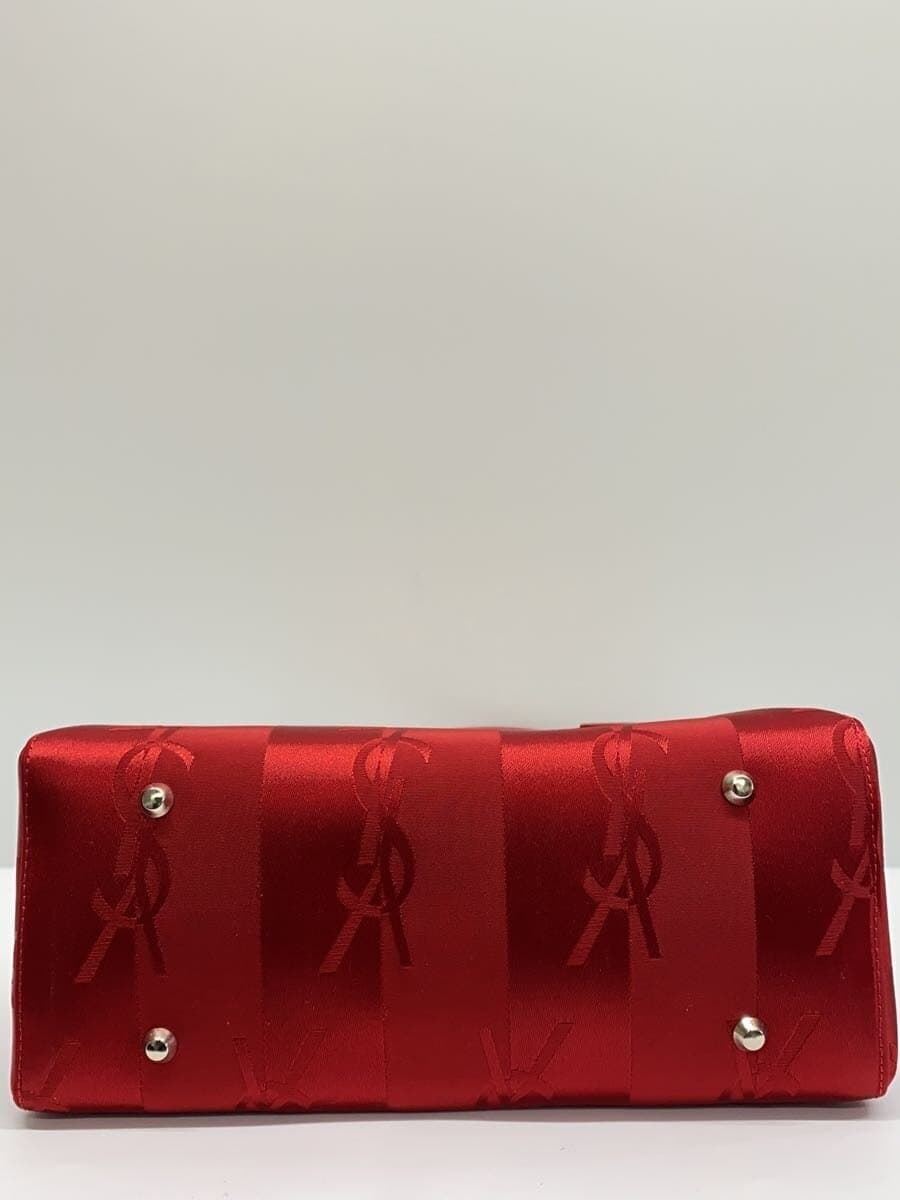 YVES SAINT LAURENT Tote Bag Canvas RED 4