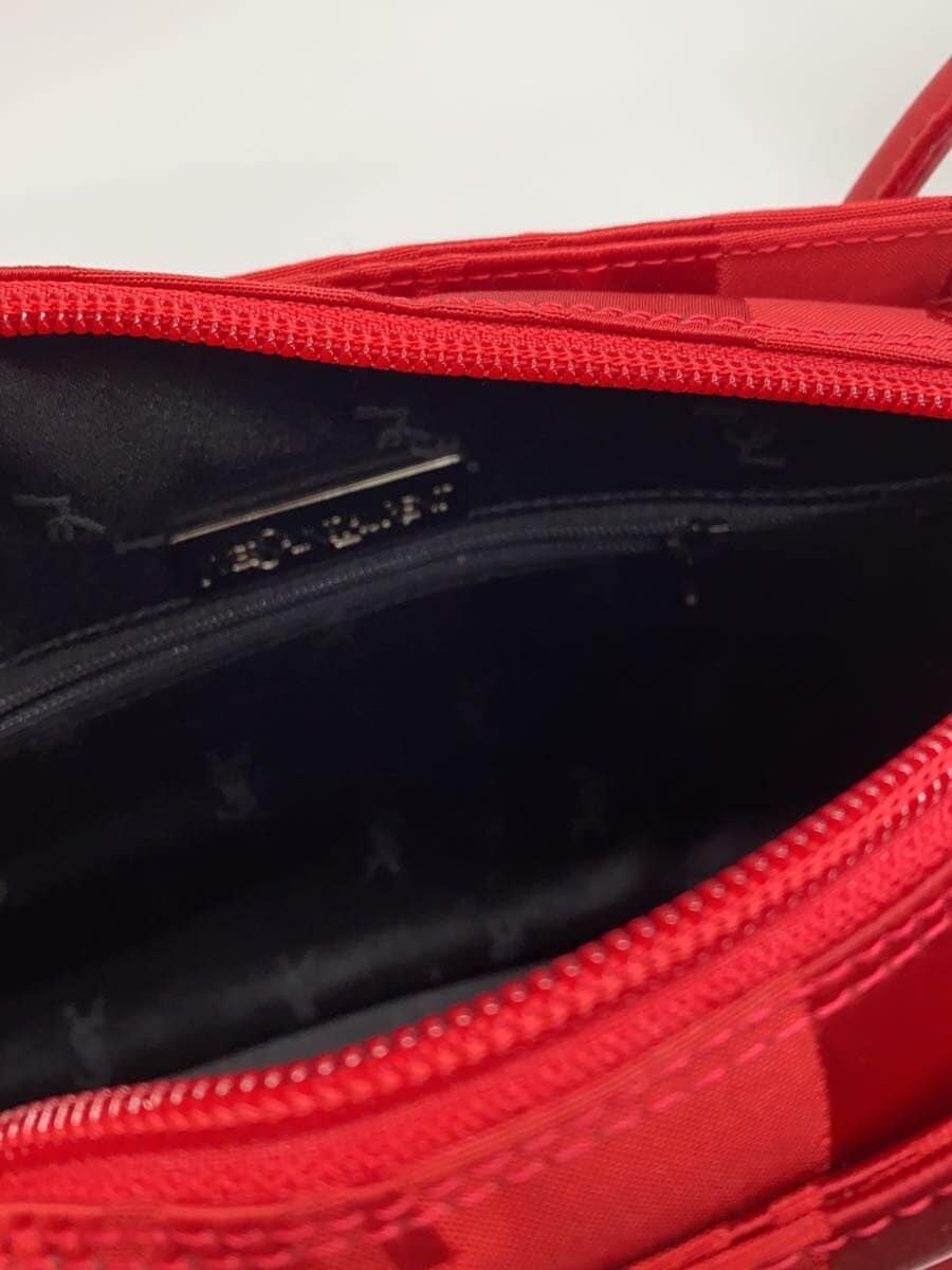YVES SAINT LAURENT Tote Bag Canvas RED 8