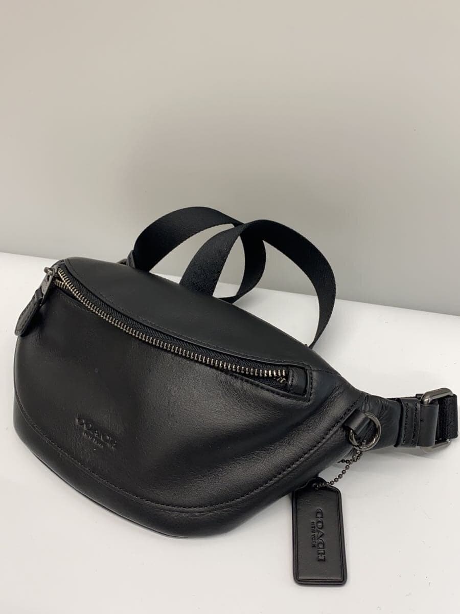 COACH Waist Bag Leather BLK F84710 2
