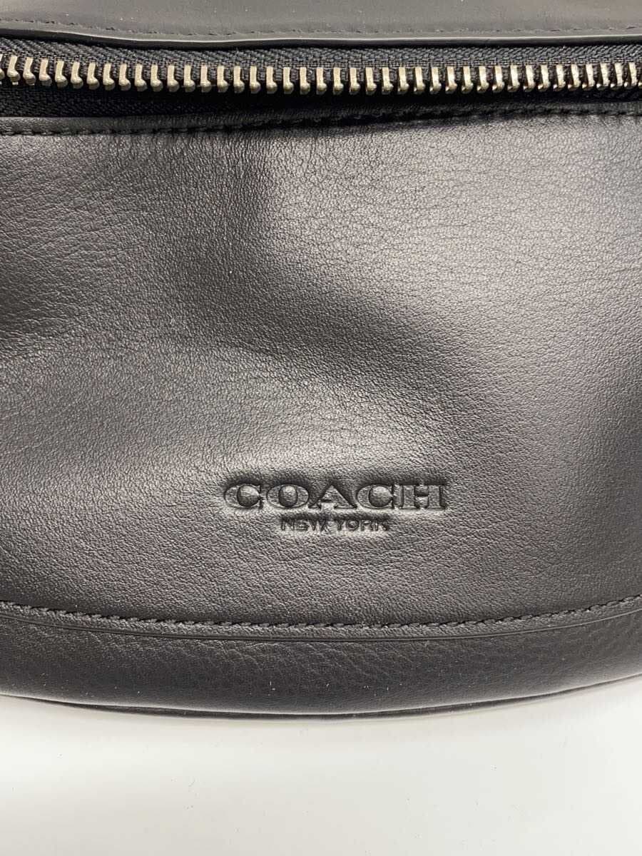 COACH Waist Bag Leather BLK F84710 3