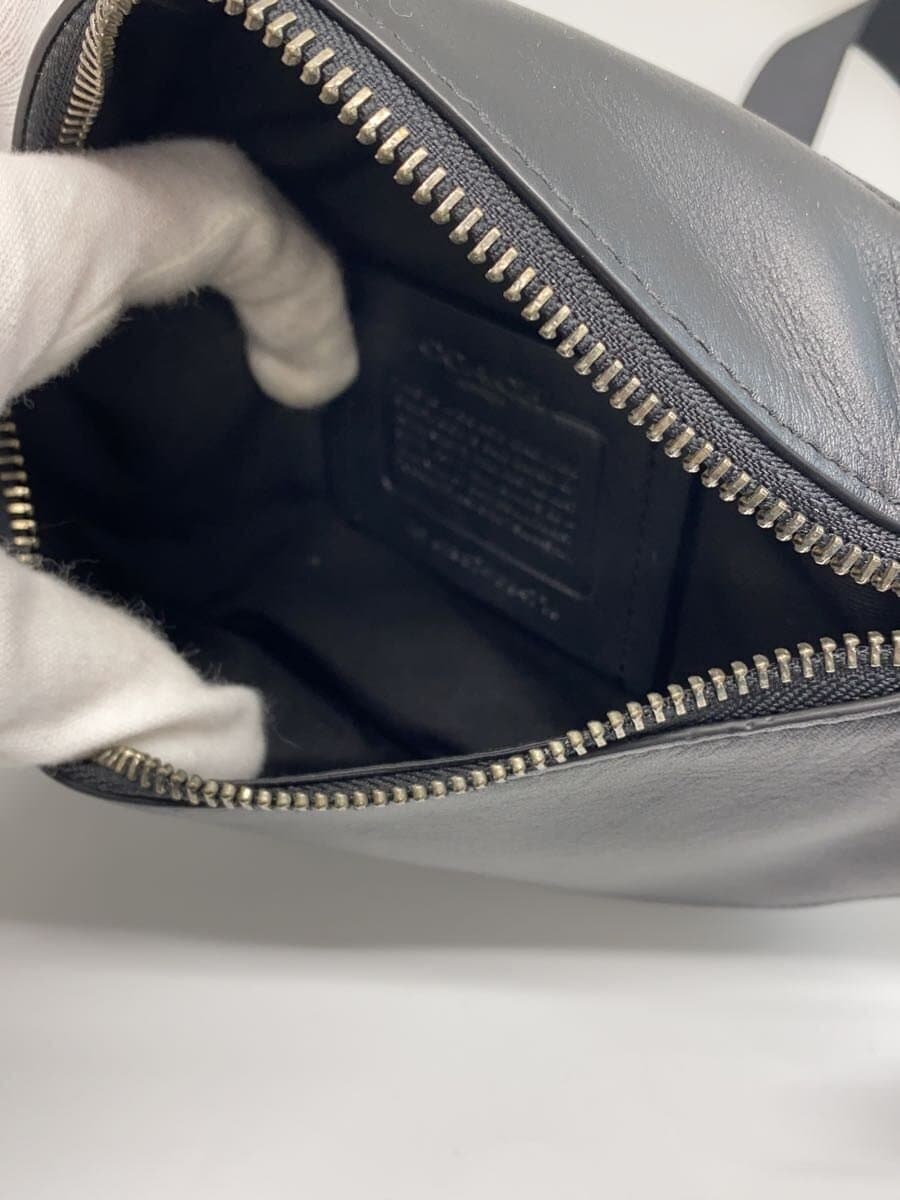 COACH Waist Bag Leather BLK F84710 5