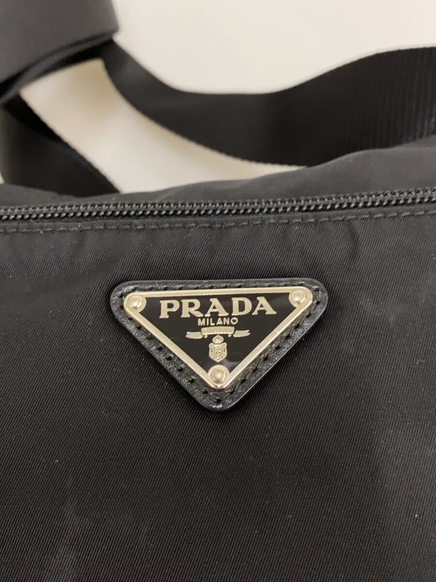 PRADA Shoulder Bag Nylon Black Plain BT0167 5