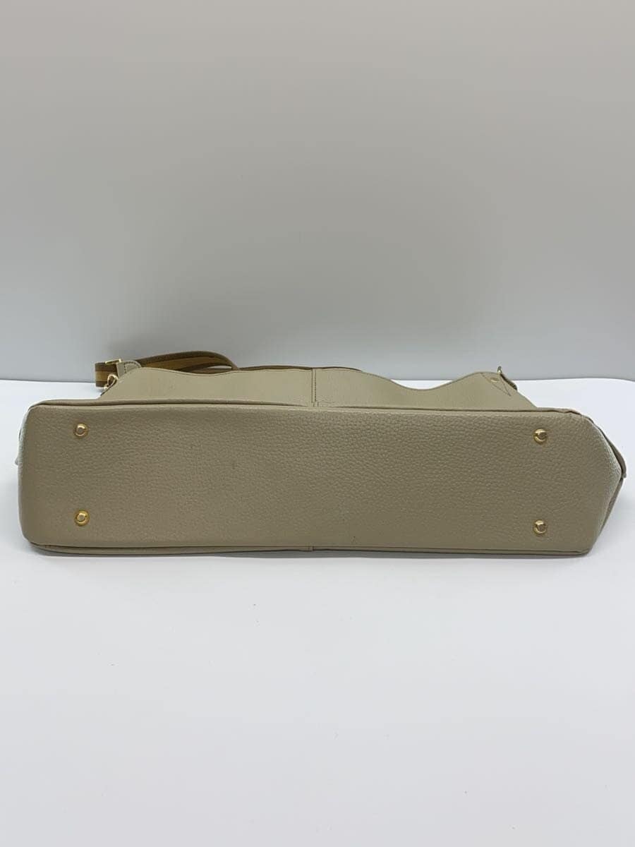 ATAO Shoulder Bag Leather CRM Solid Color 4