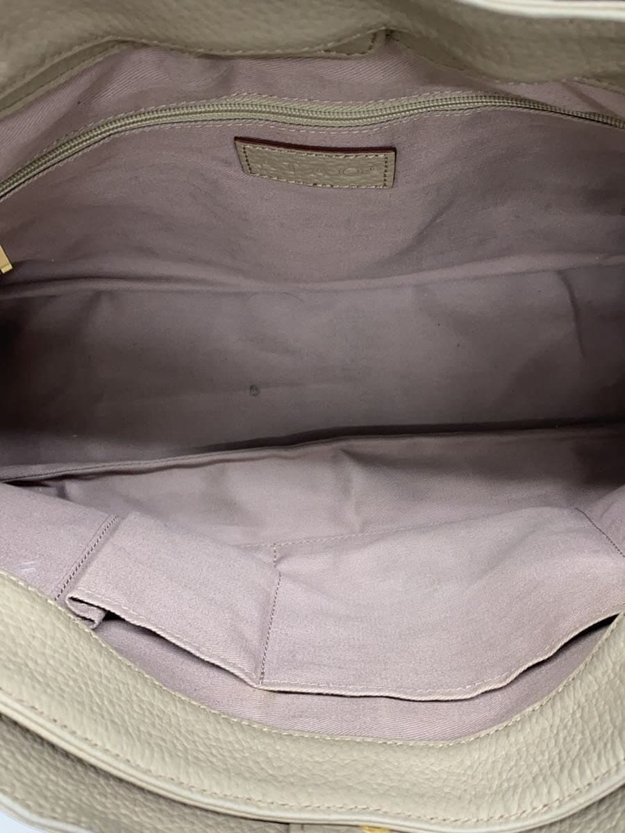 ATAO Shoulder Bag Leather CRM Solid Color 6