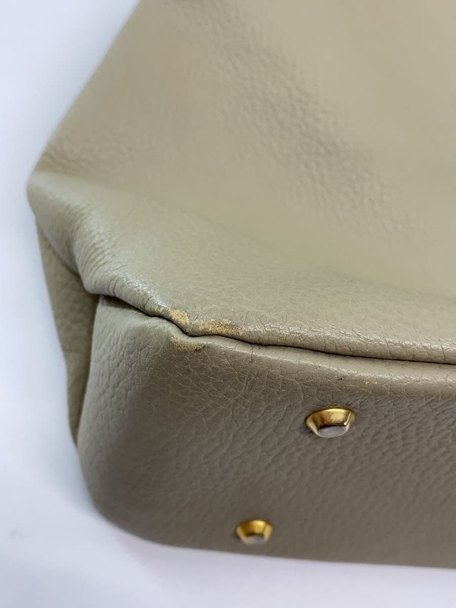 ATAO Shoulder Bag Leather CRM Solid Color 8