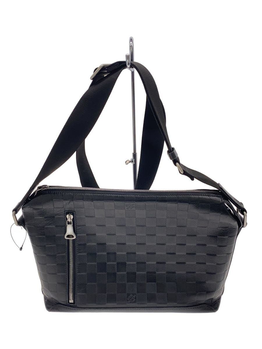 LOUIS VUITTON Apollo Messenger PM Damier Améthyste Leather BLK N42415