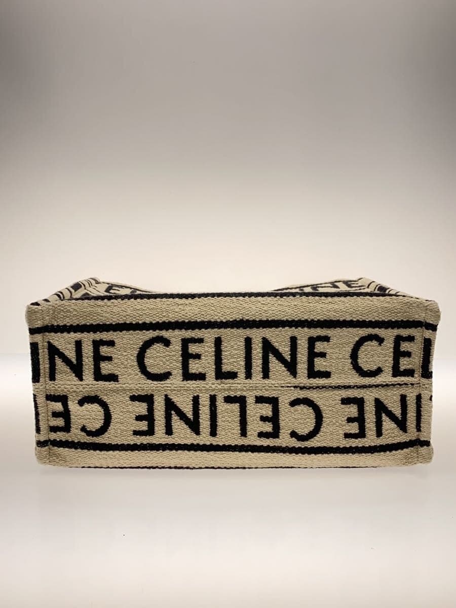 CELINE Tote Bag Canvas WHT 196762EG8.01WB 4