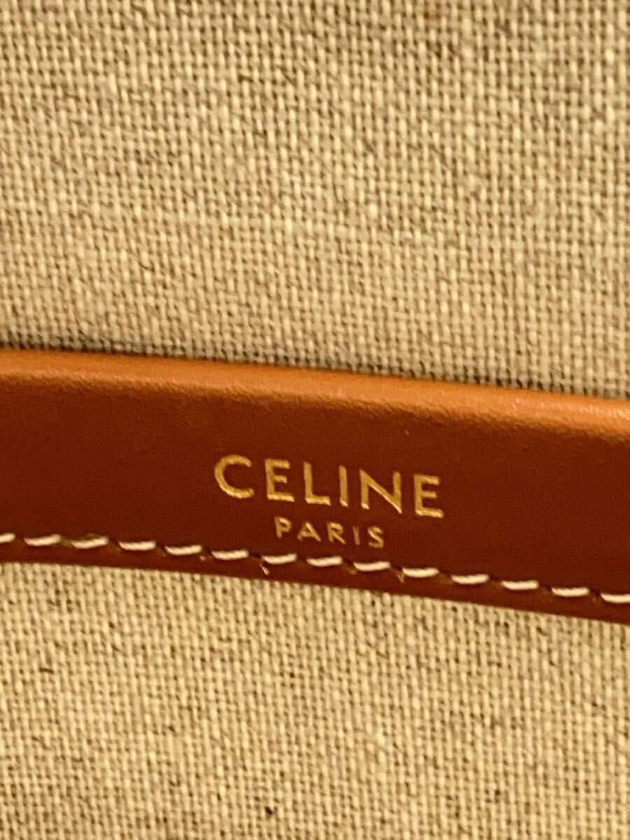 CELINE Tote Bag Canvas WHT 196762EG8.01WB 5