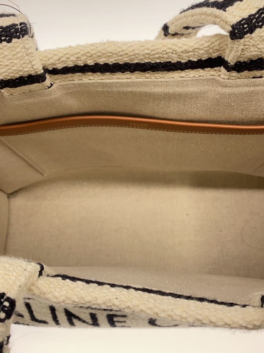 CELINE Tote Bag Canvas WHT 196762EG8.01WB 6