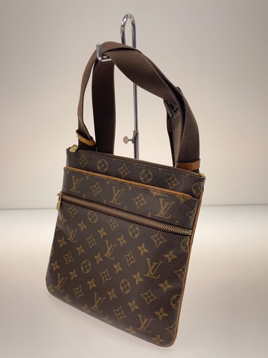 LOUIS VUITTON Pochette Valmy Monogram Canvas PVC BRW All-over pattern M40524 2