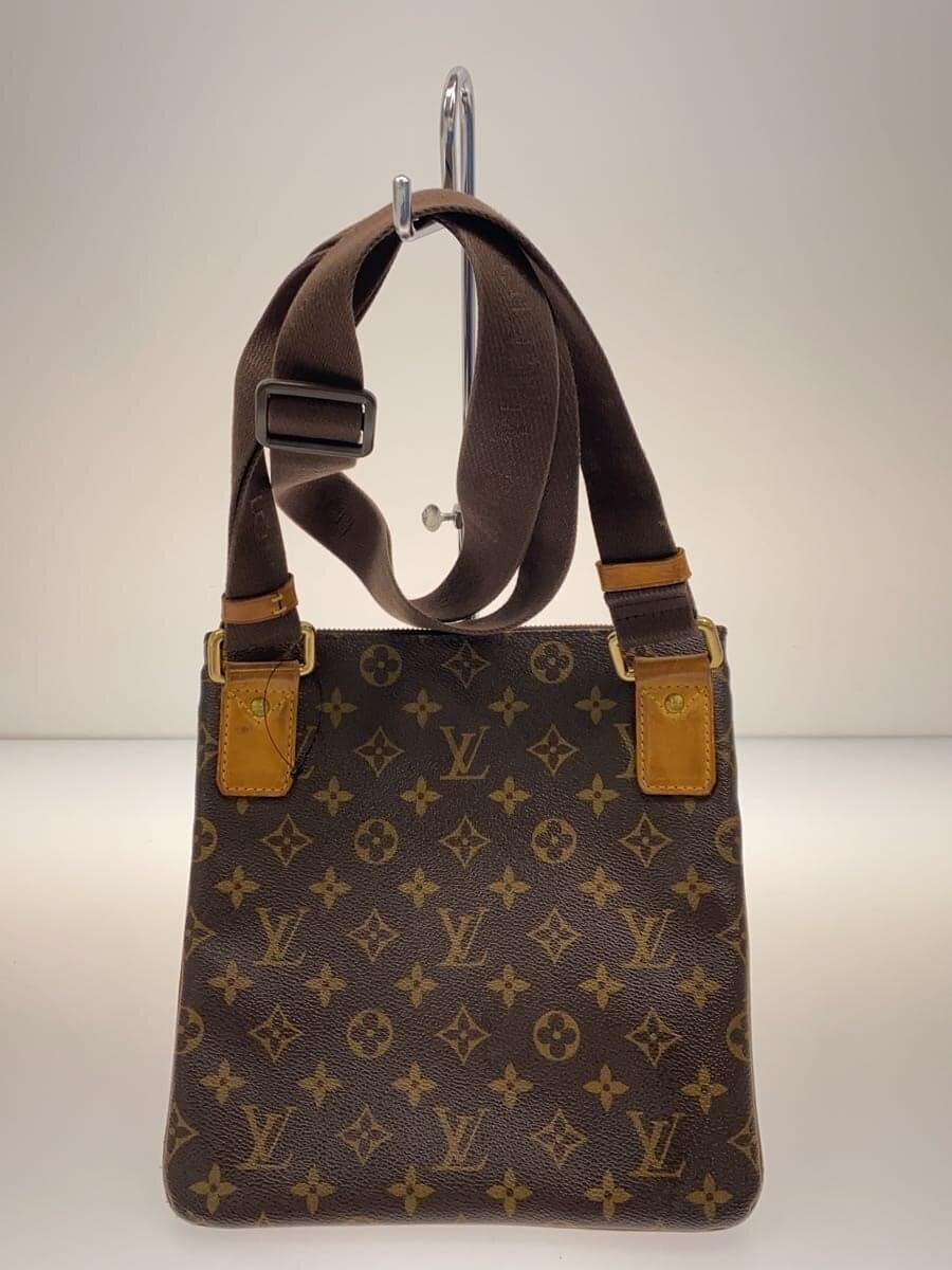 LOUIS VUITTON Pochette Valmy Monogram Canvas PVC BRW All-over pattern M40524 3