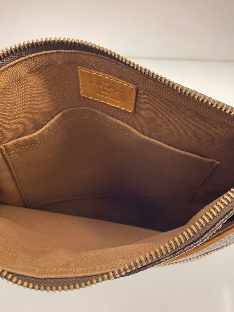 LOUIS VUITTON Pochette Valmy Monogram Canvas PVC BRW All-over pattern M40524 6