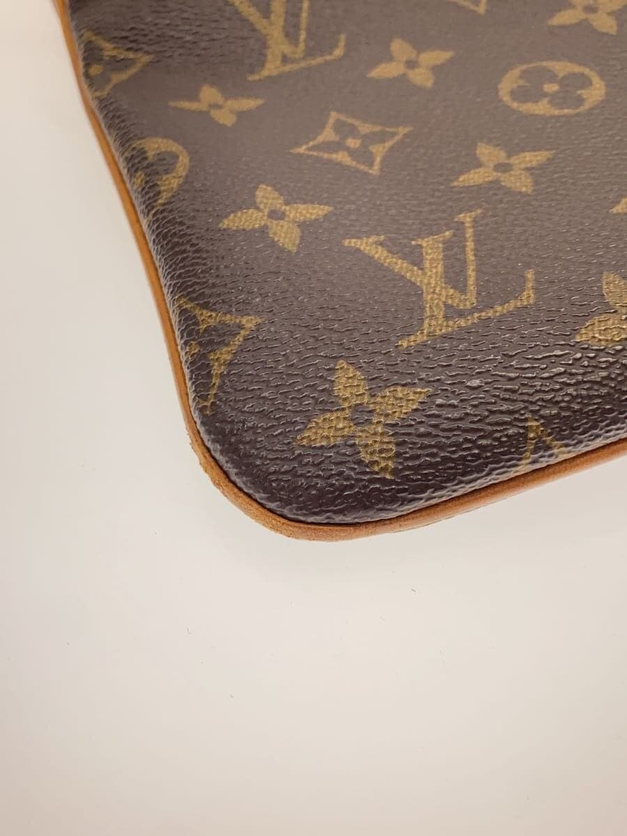 LOUIS VUITTON Pochette Valmy Monogram Canvas PVC BRW All-over pattern M40524 7