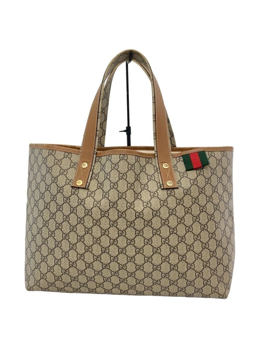 GUCCI tote bag -- BEG all-over pattern 211134