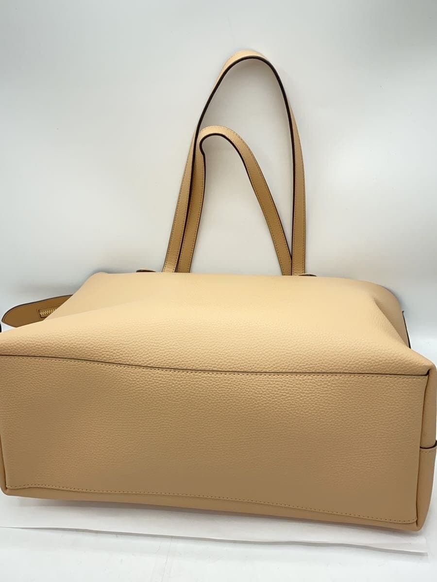 COACH Tote Bag_All Leather Leather BEG 4