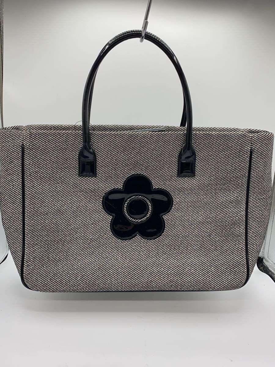MARY QUANT Tote Bag Canvas BLK