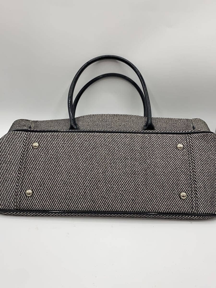 MARY QUANT Tote Bag Canvas BLK 4