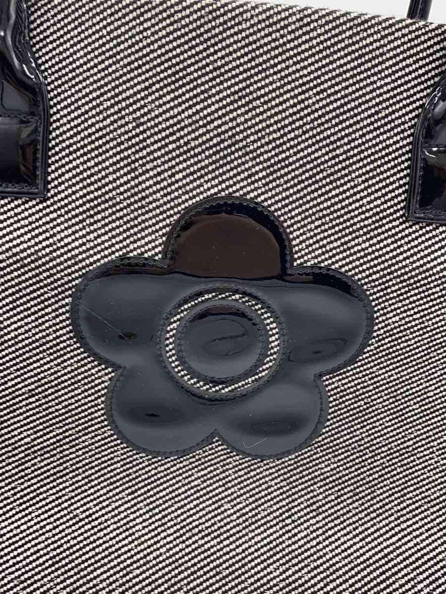 MARY QUANT Tote Bag Canvas BLK 5