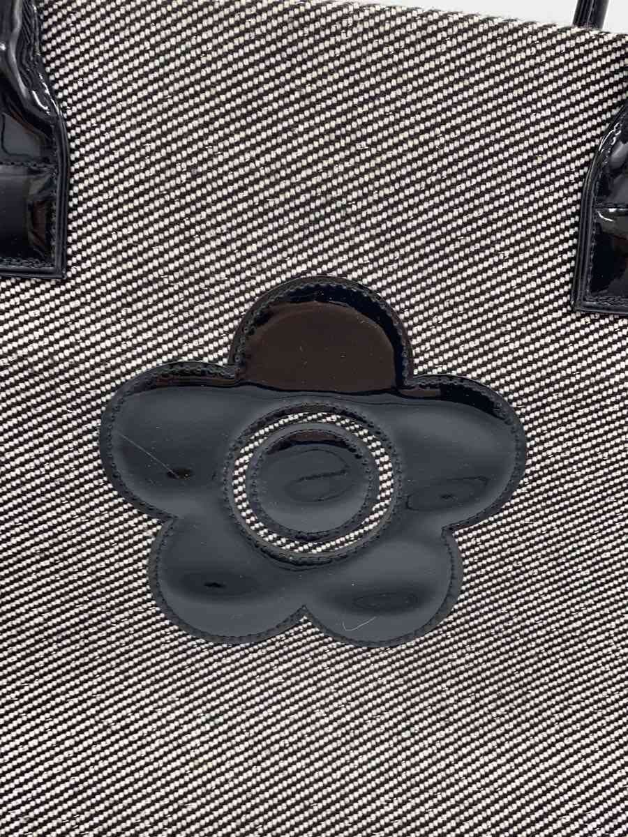 MARY QUANT Tote Bag Canvas BLK 5