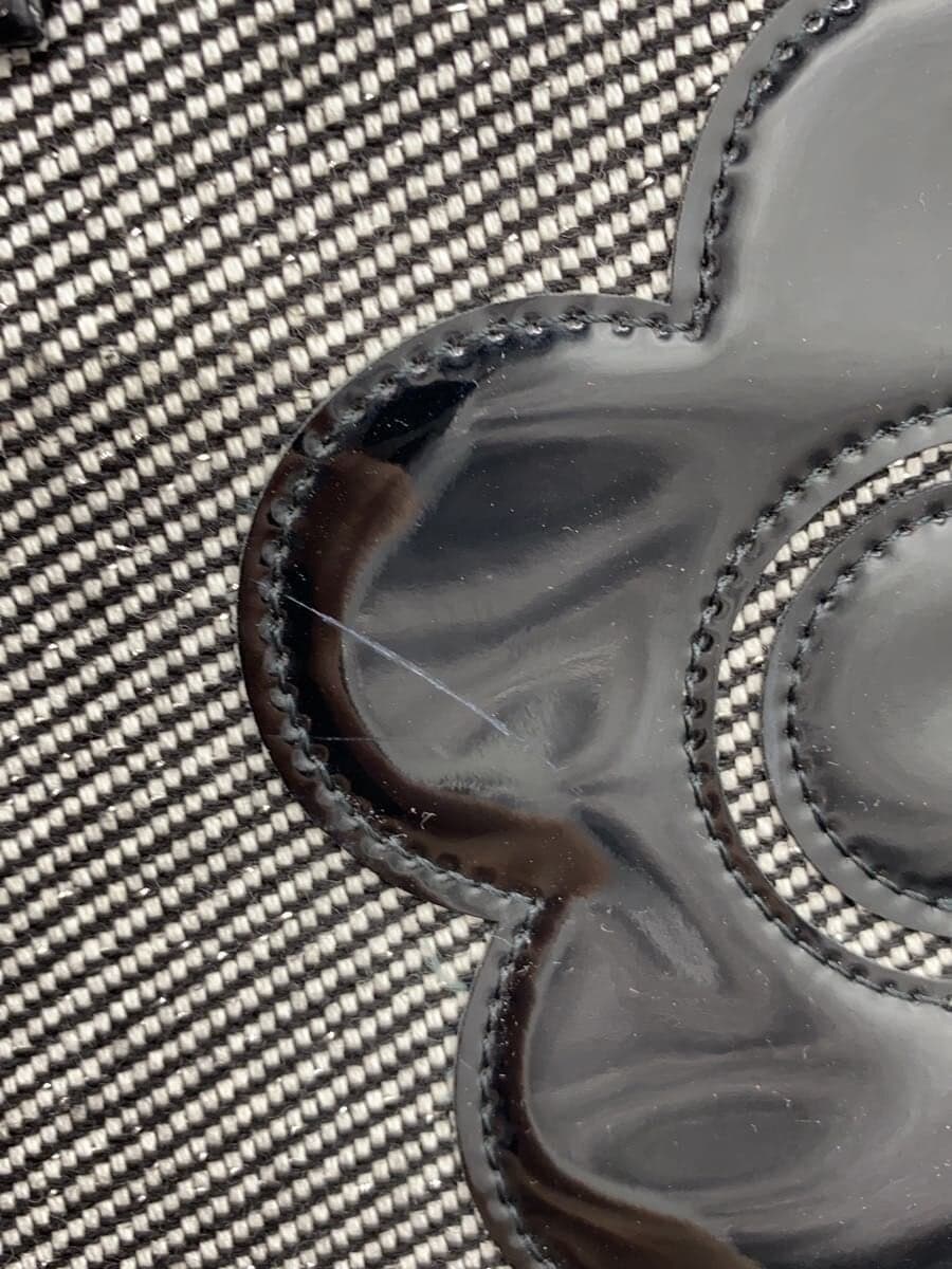 MARY QUANT Tote Bag Canvas BLK 7