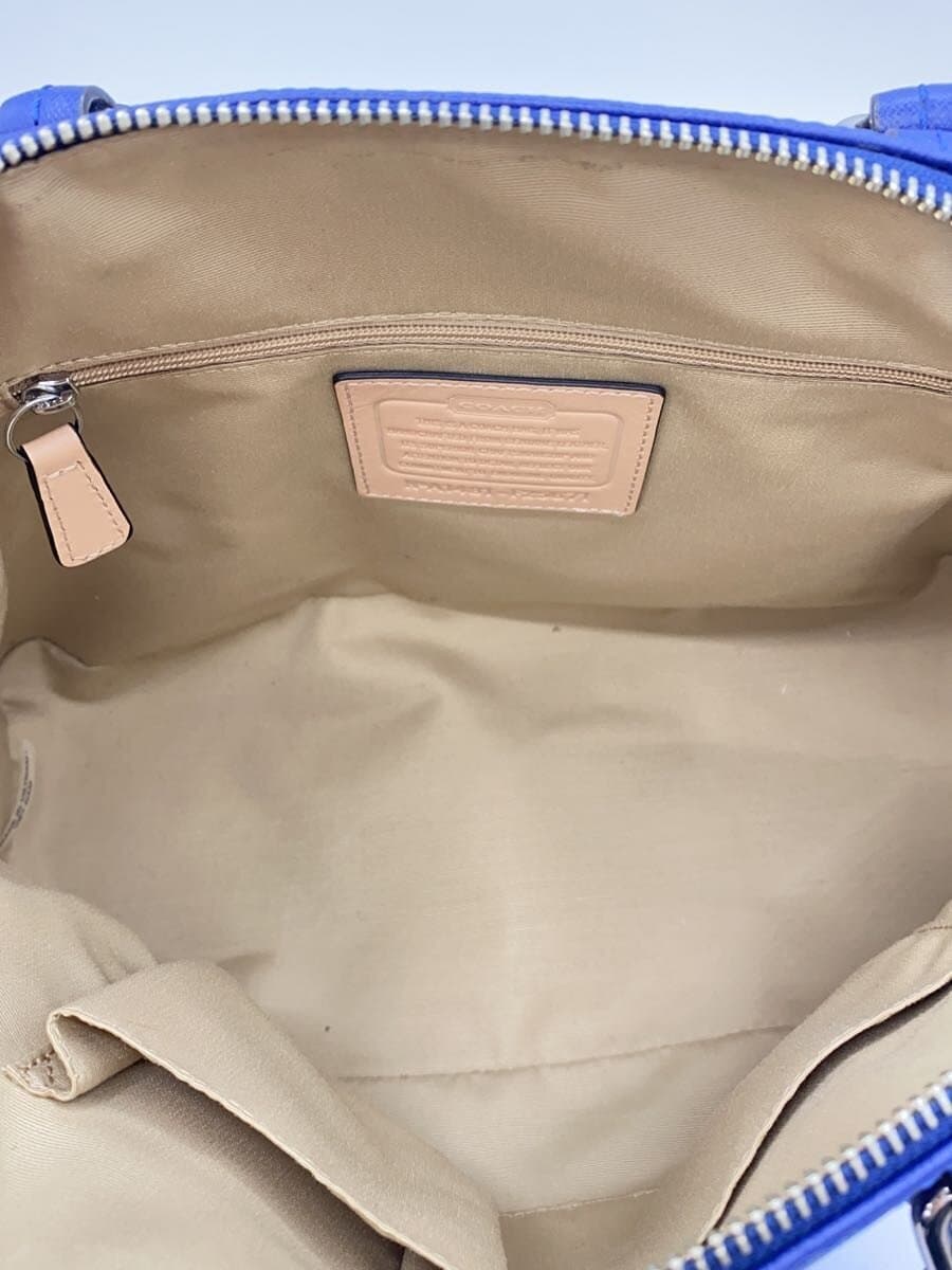 COACH Handbag_All Leather Leather BLU 5