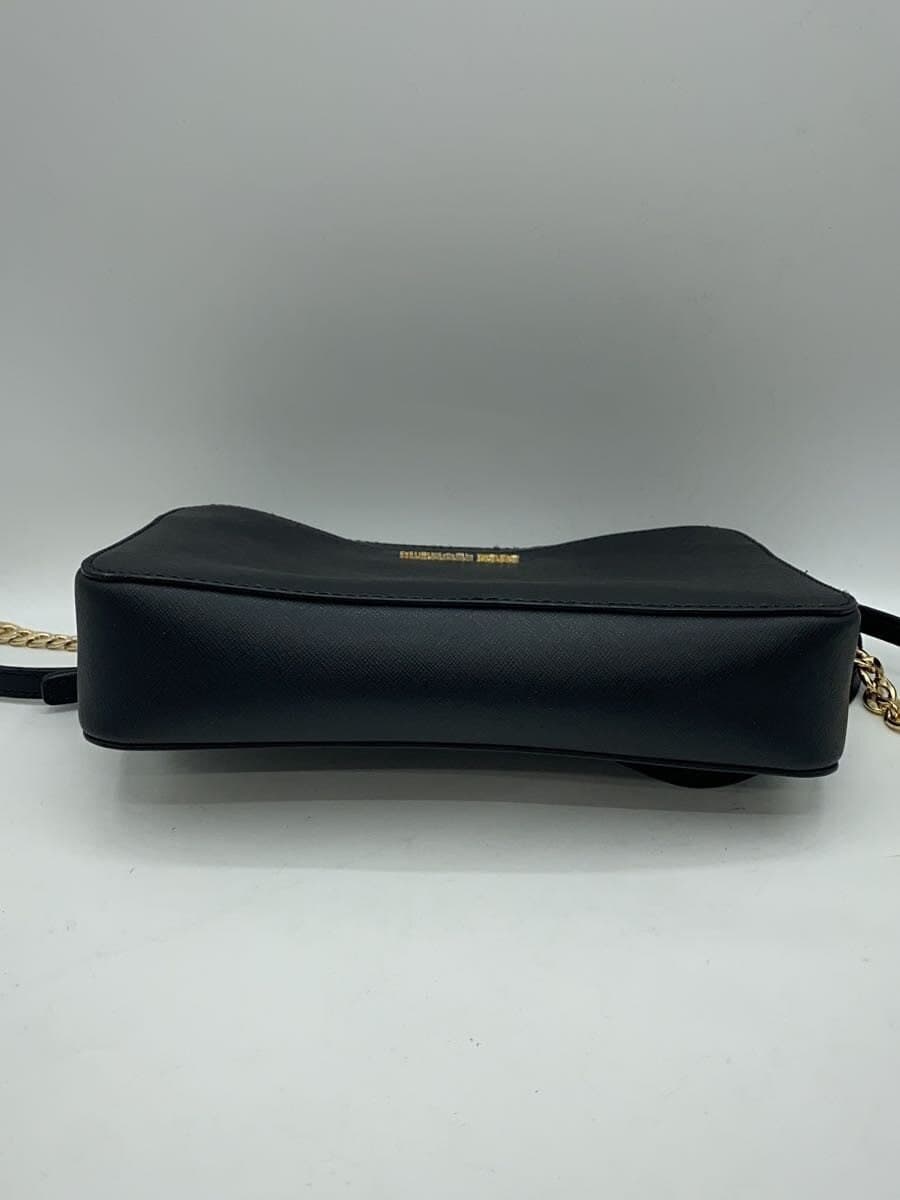 MICHAEL KORS Shoulder Bag Leather BLK 4
