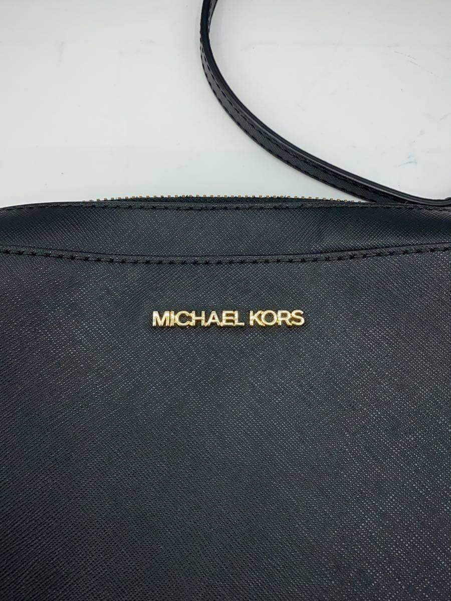 MICHAEL KORS Shoulder Bag Leather BLK 5