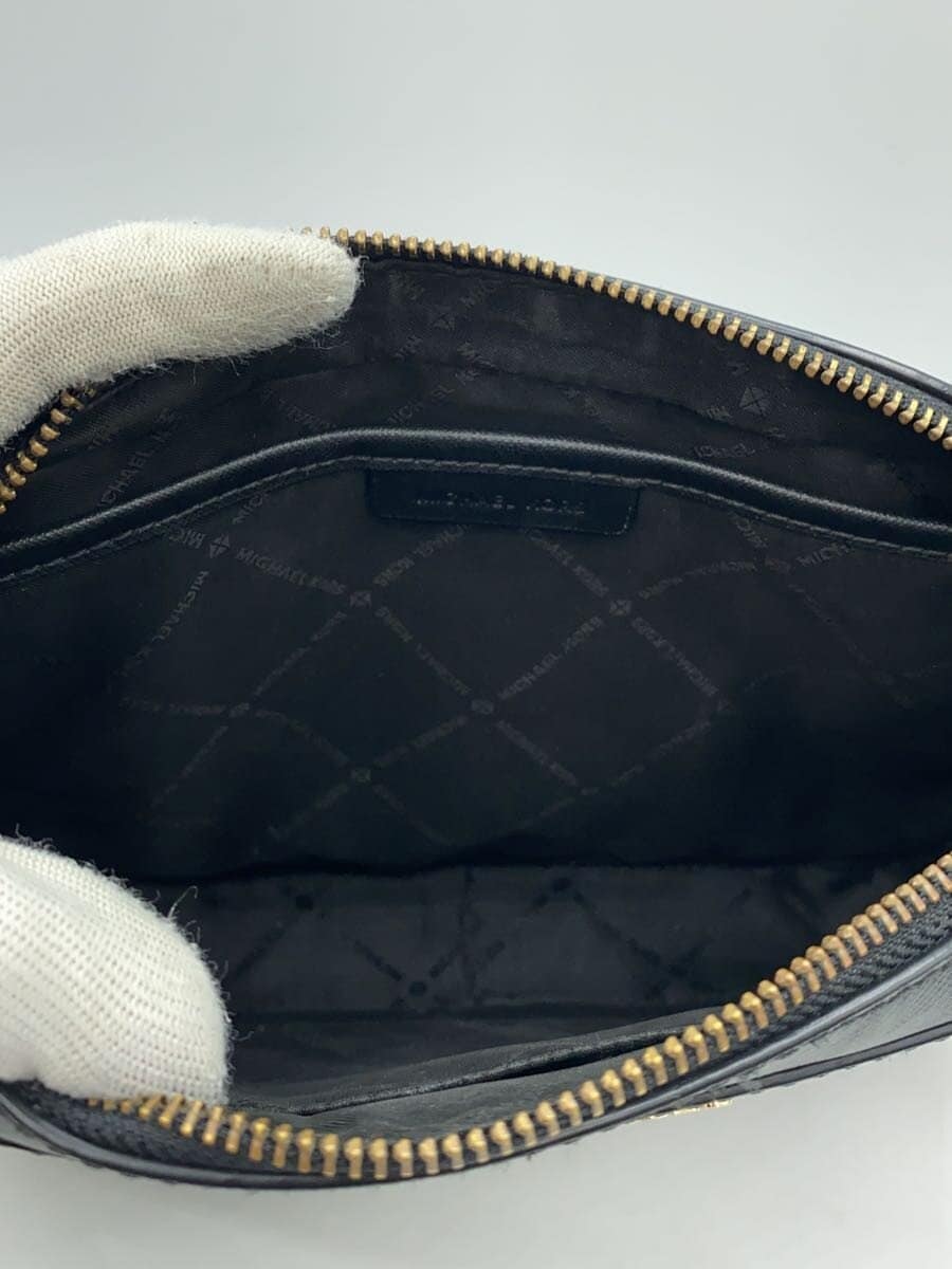 MICHAEL KORS Shoulder Bag Leather BLK 6