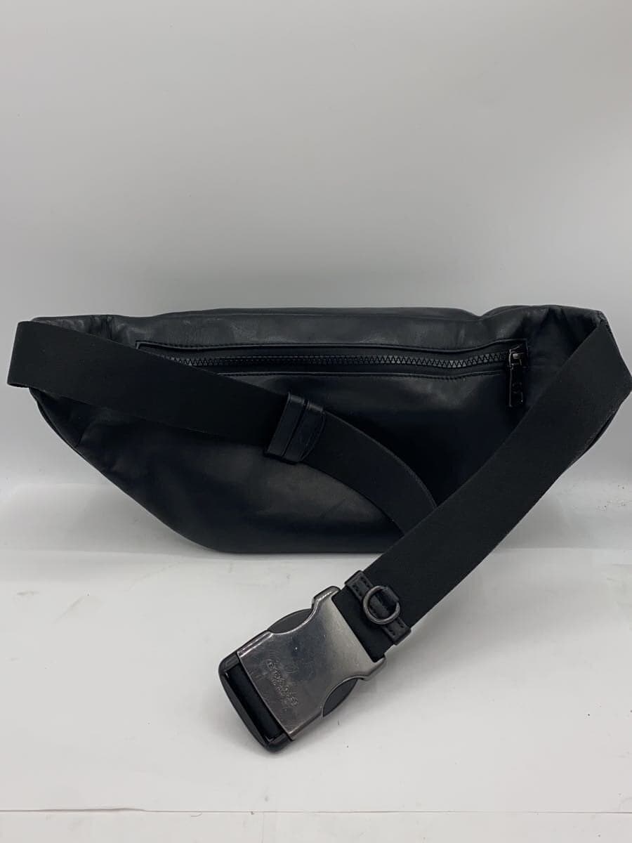 COACH Waist Bag Leather BLK All Over Pattern ct714 3