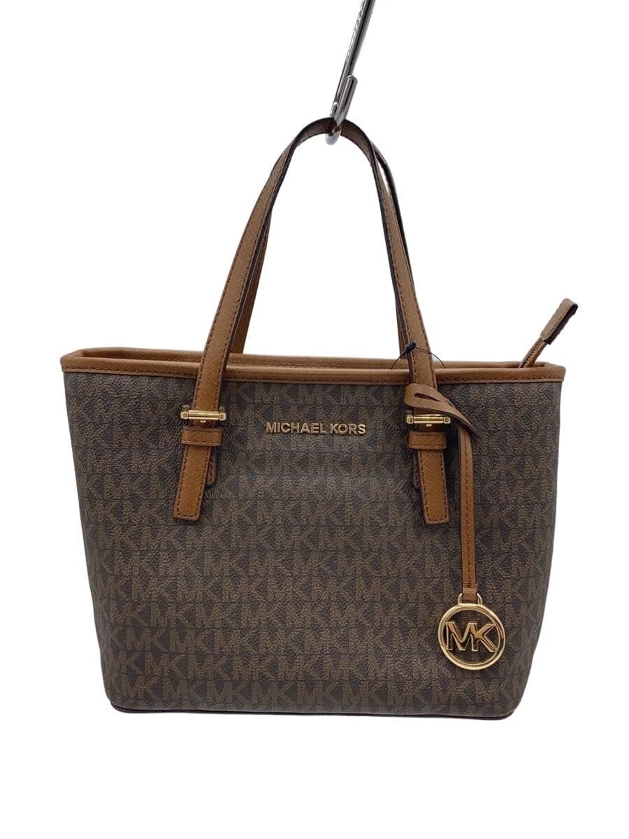 MICHAEL KORS handbag leather BRW all-over pattern