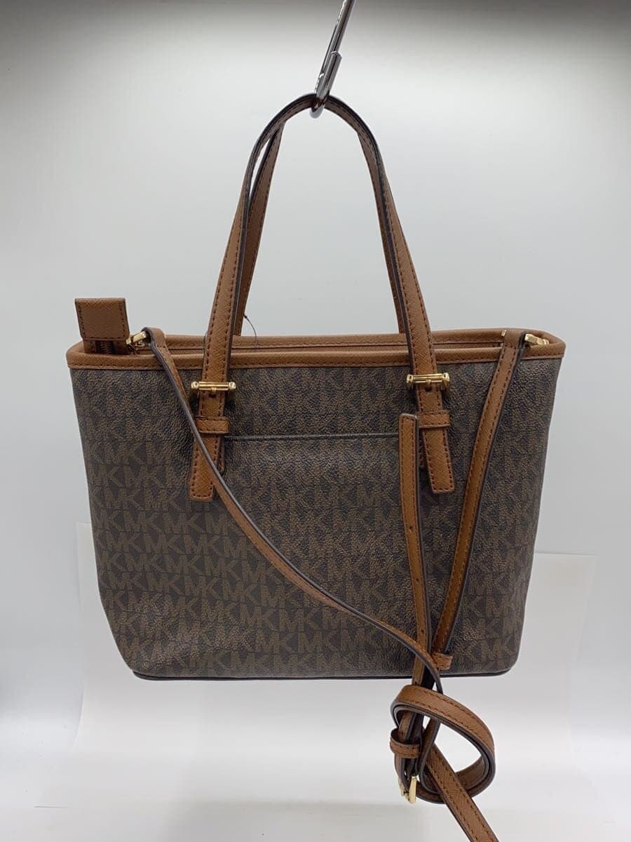 MICHAEL KORS handbag leather BRW all-over pattern 3