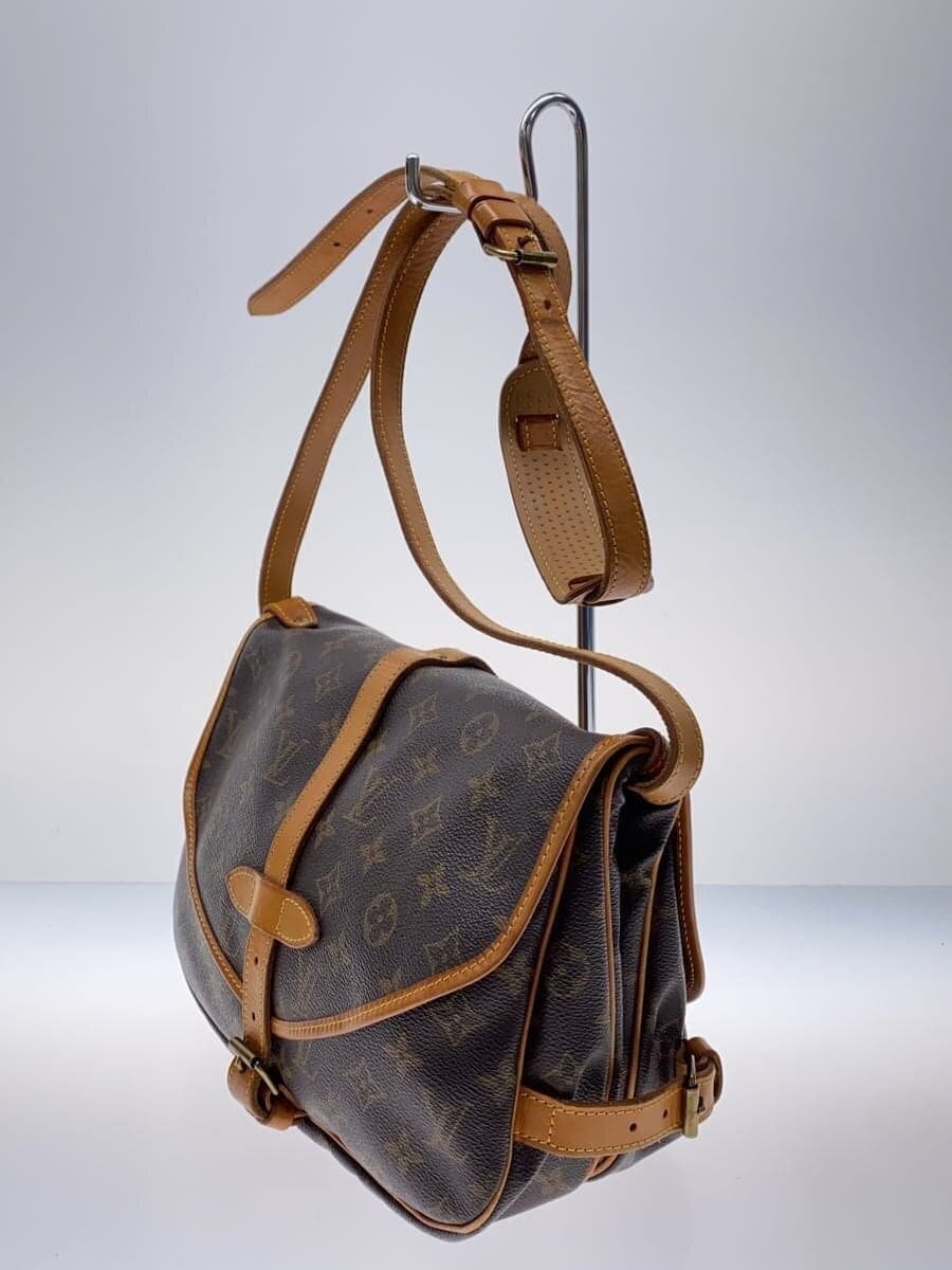 LOUIS VUITTON1)Saumur 30_Monogram Canvas PVC BRW All Over Pattern 2