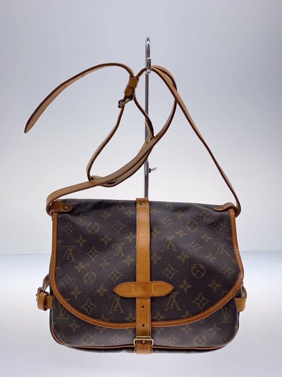 LOUIS VUITTON1)Saumur 30_Monogram Canvas PVC BRW All Over Pattern 3