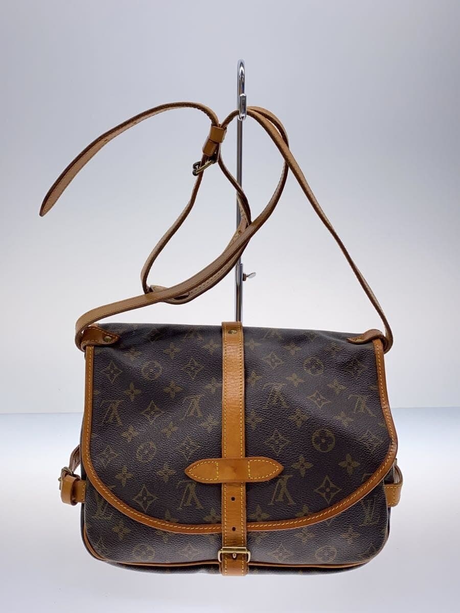 LOUIS VUITTON1)Saumur 30_Monogram Canvas PVC BRW All Over Pattern 3