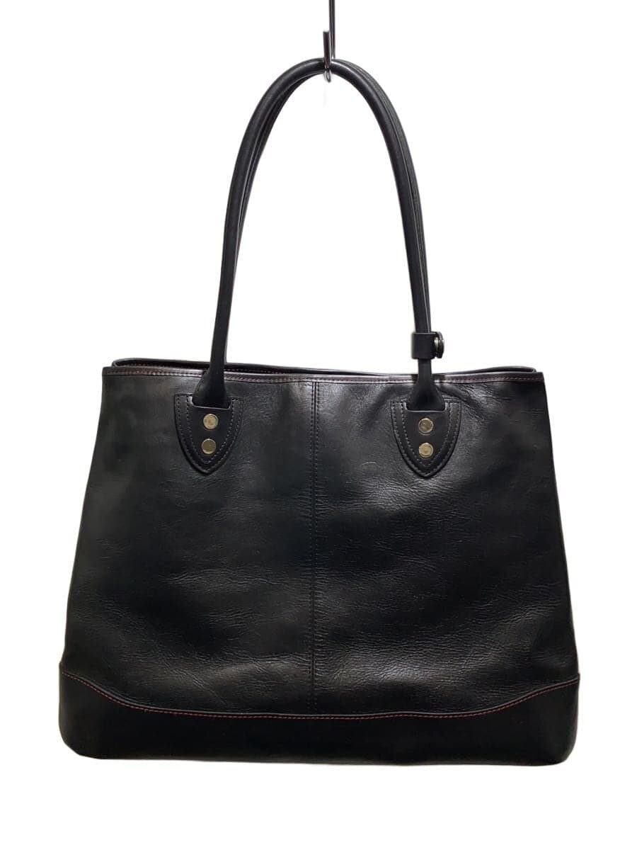 VARTIX tote bag leather black plain