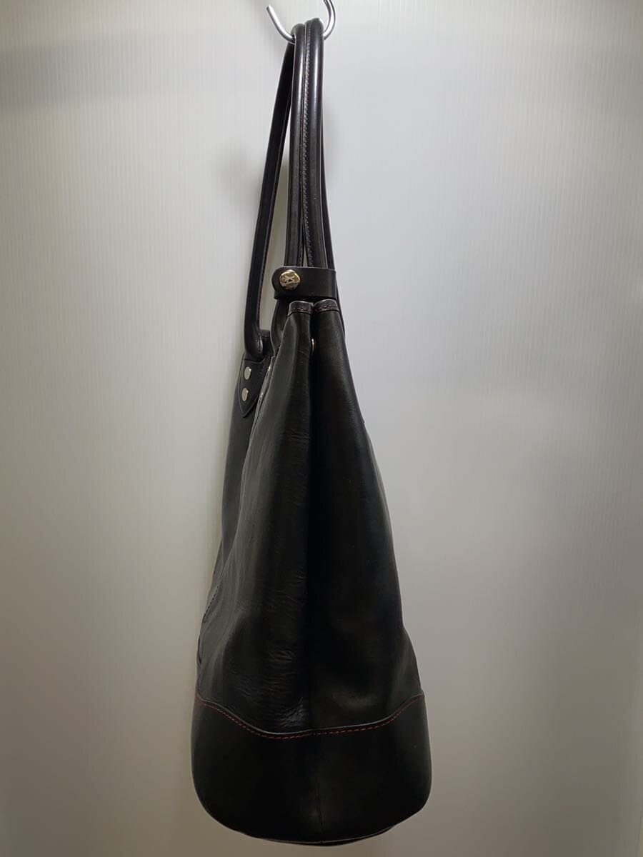 VARTIX tote bag leather black plain 2