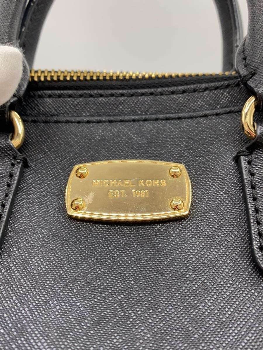 MICHAEL KORS2-Way Shoulder Bag Leather BLK PP-1606 5