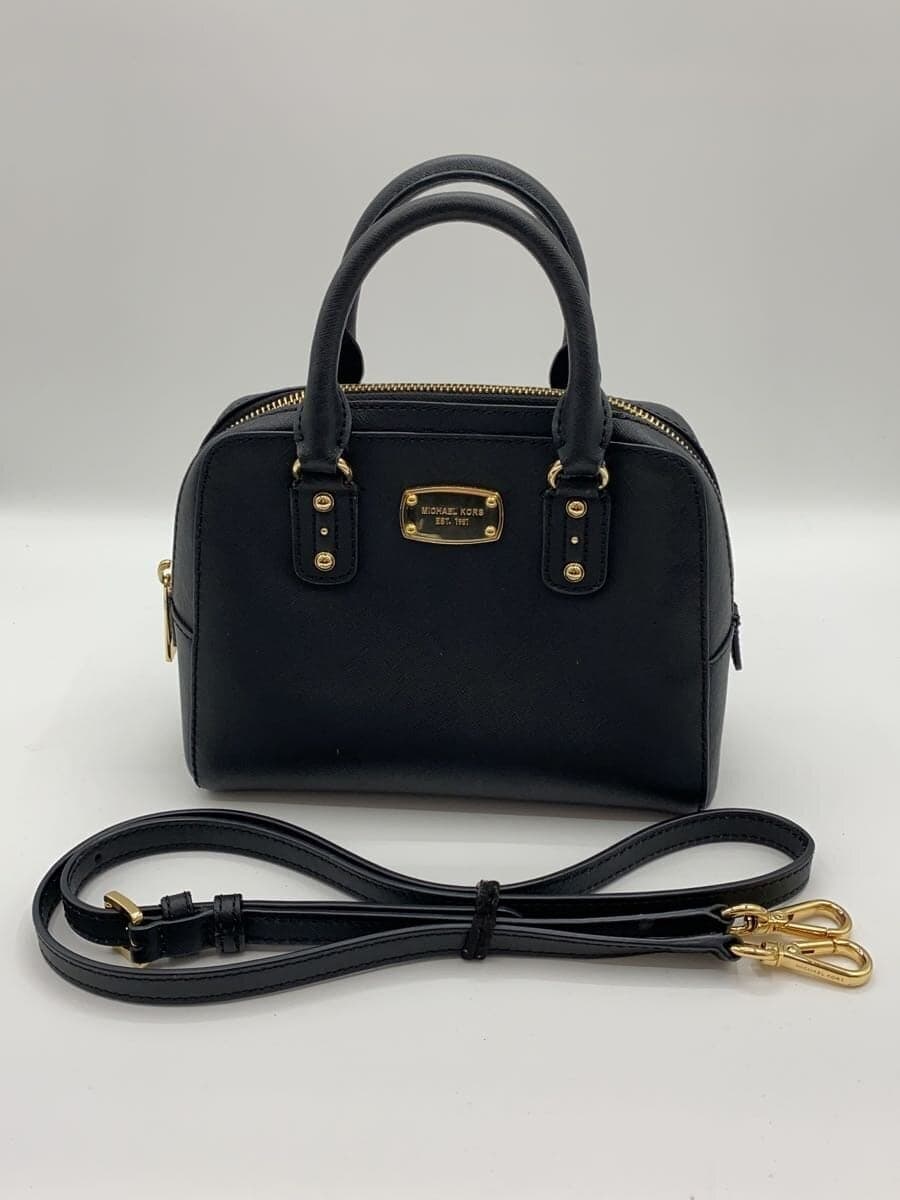 MICHAEL KORS2-Way Shoulder Bag Leather BLK PP-1606 7