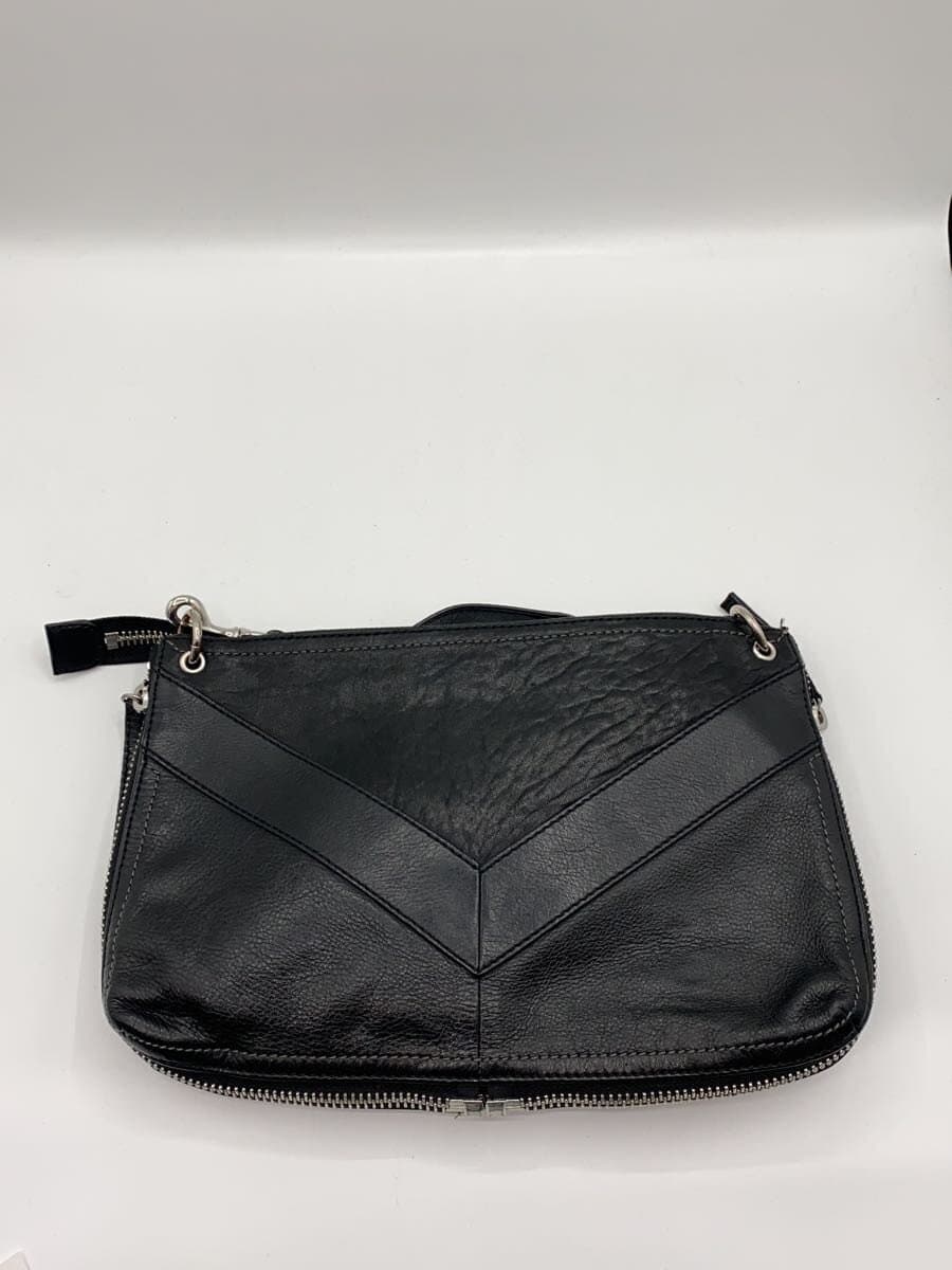DIESEL Shoulder Bag Leather BLK 3