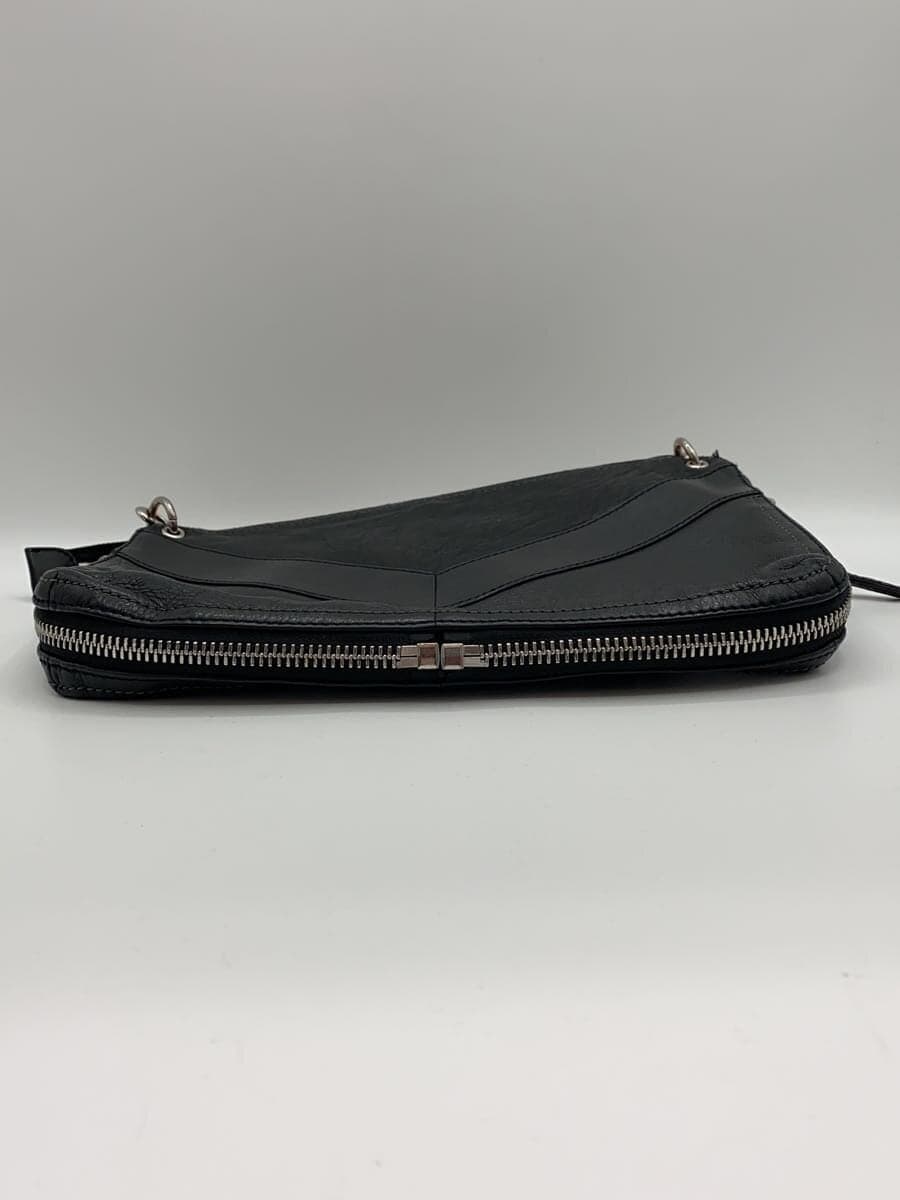 DIESEL Shoulder Bag Leather BLK 4