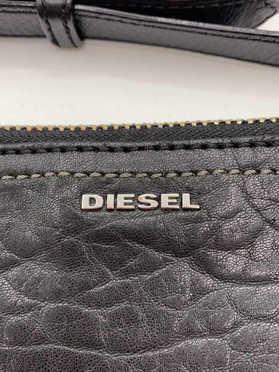 DIESEL Shoulder Bag Leather BLK 5