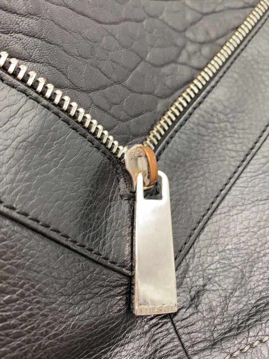 DIESEL Shoulder Bag Leather BLK 7